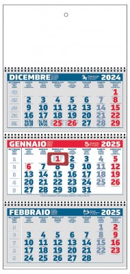 Calendari personalizzati Trittico Spirale 2025