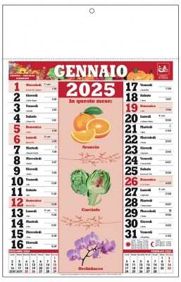 Calendari personalizzati Frutta e Verdura 2025