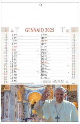 Calendari personalizzati Papa Francesco 2025