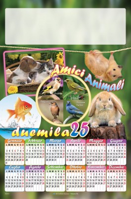 Calendari personalizzati poster Animali - cani e gatti