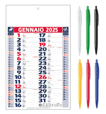 Calendari olandesi Promo con penna omaggio