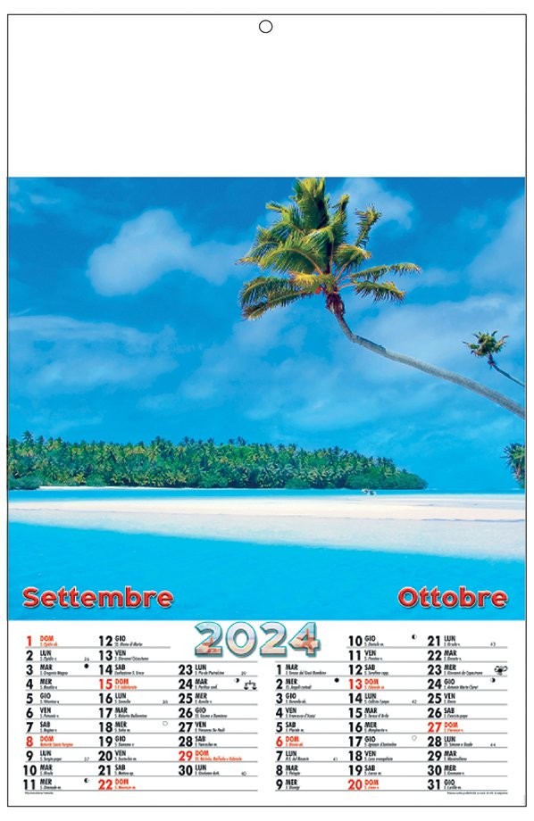 Calendari paesaggi tropicali personalizzati ❤️ AGM